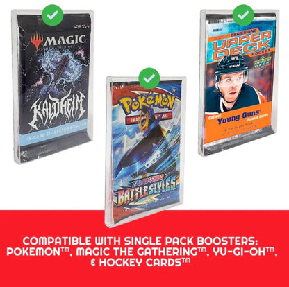 PET Gehäuse 10er-Pack für Booster, Magic, Yu-Gi-Oh Karten