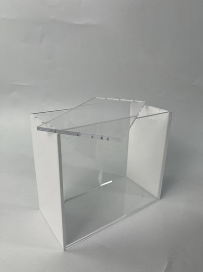 Evoretro Magnetische Acryl Display Case für ETB mit farbigen Seiten - Weiß