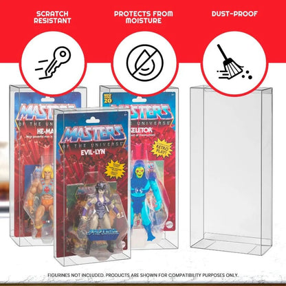 PET Gehäuse 10er-Pack für Masters of the Universe Origins Power Posing (Carded) Box Figuren
