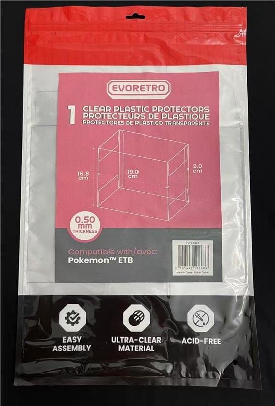 Evoretro PET Gehäuse 1er-Pack für Pokémon ETB