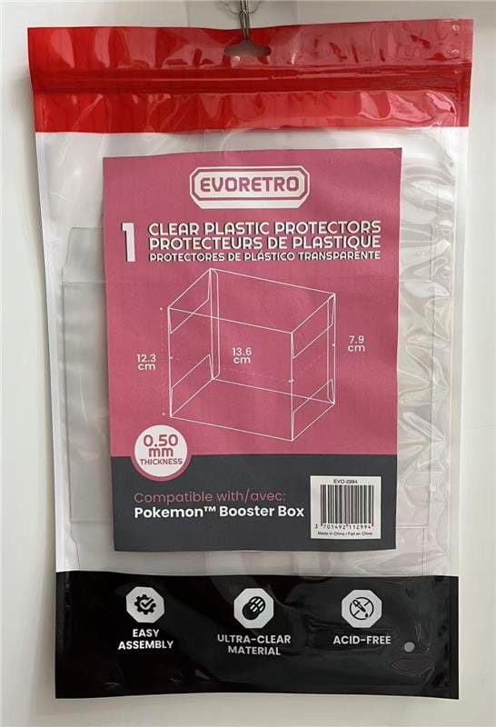 Evoretro PET Gehäuse 1er-Pack für Pokémon Booster Box