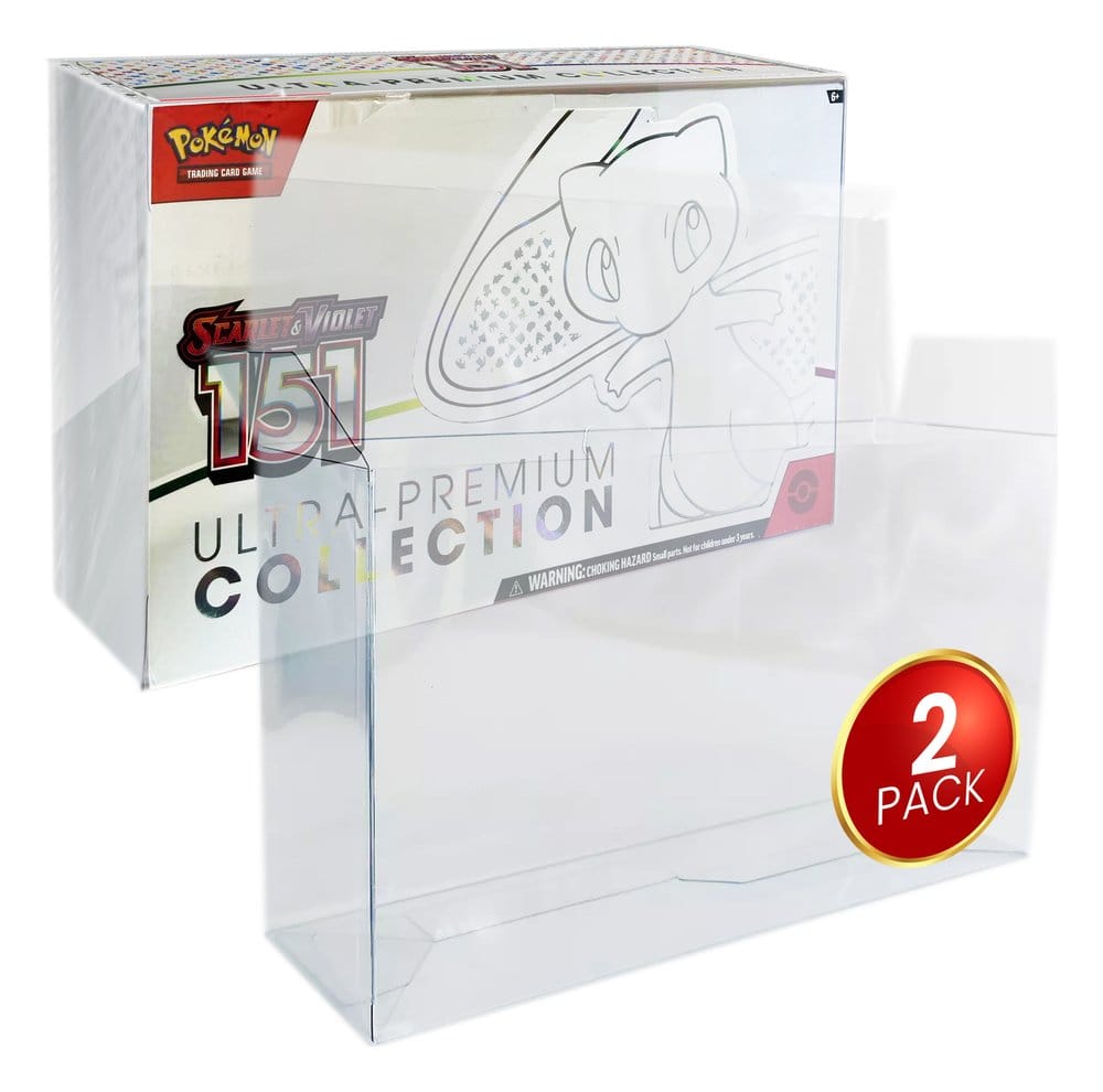 Evoretro PET Gehäuse 2er-Pack für Pokémon 151 Karmesin & Purpur Ultra-Premium-Kollektion Box