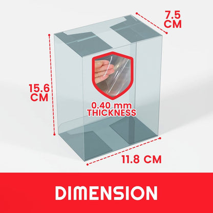 Evoretro PET Gehäuse 5er-Pack für Pokémon Medium Tins 12x8x15cm