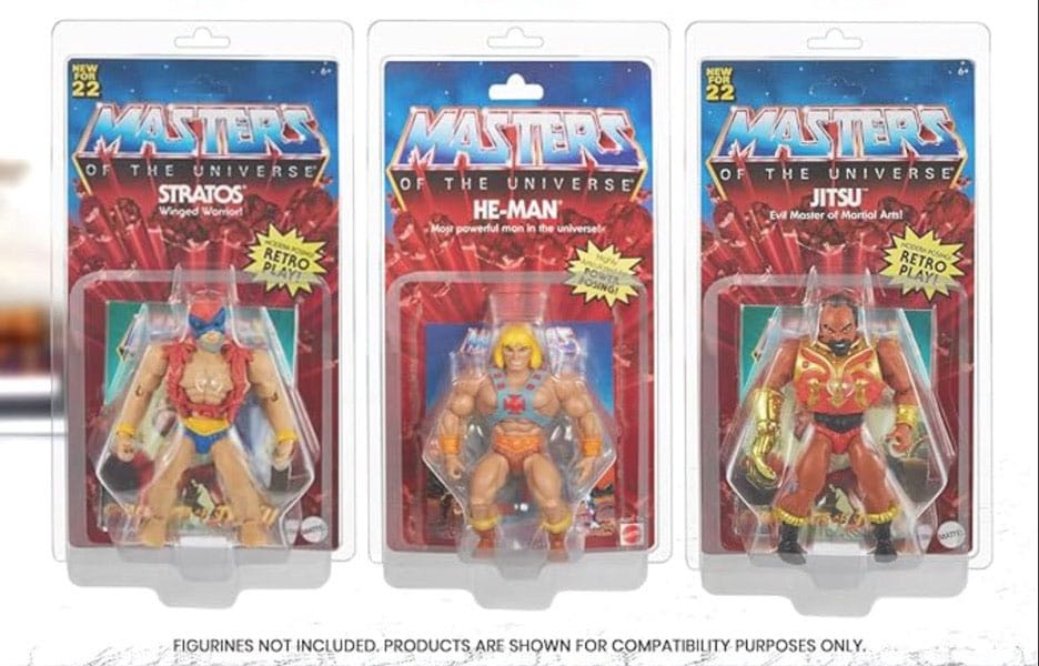 Clamshell PET Gehäuse 10er-Pack für Masters of the Universe Actionfiguren