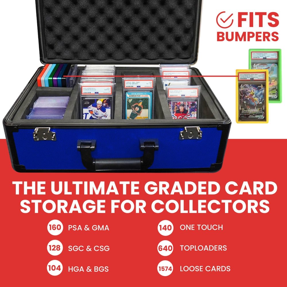 Evoretro Trading Card Aufbewahrungsbox für 120 Karten XL Blau
