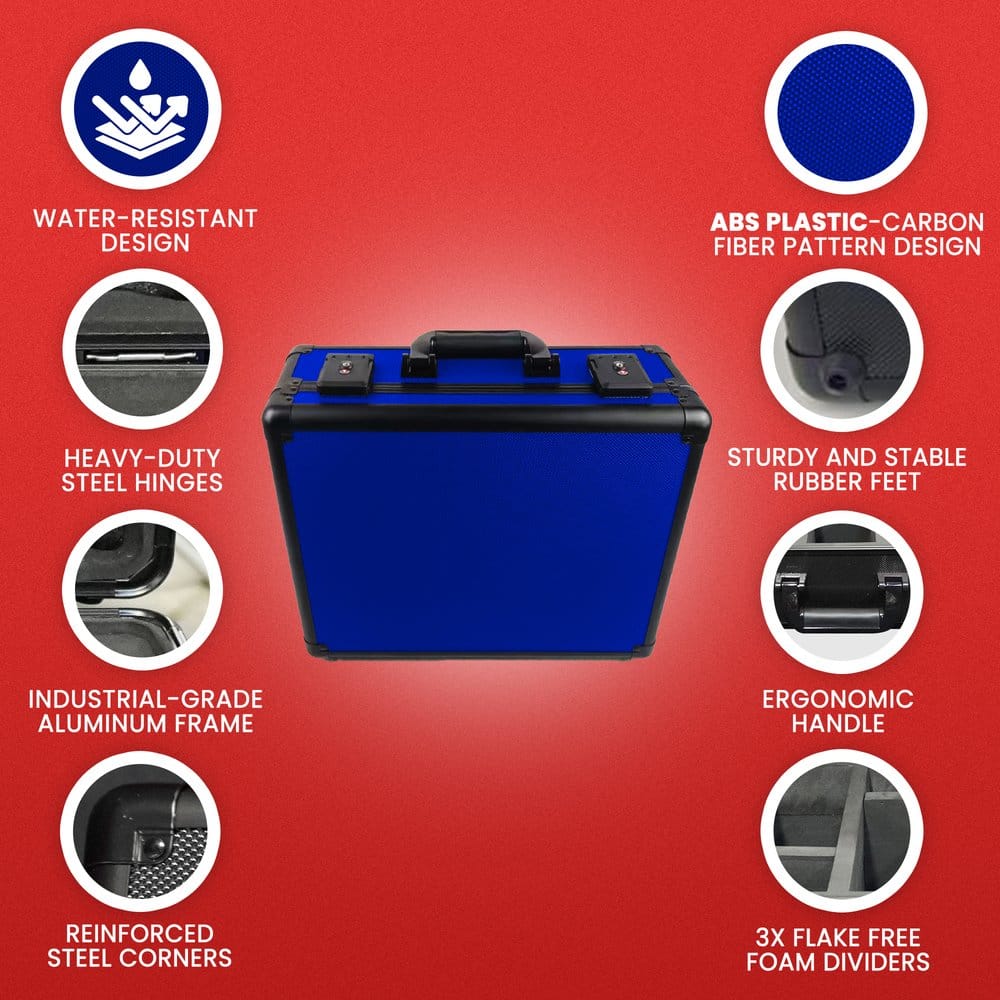 Evoretro Trading Card Aufbewahrungsbox für 120 Karten XL Blau