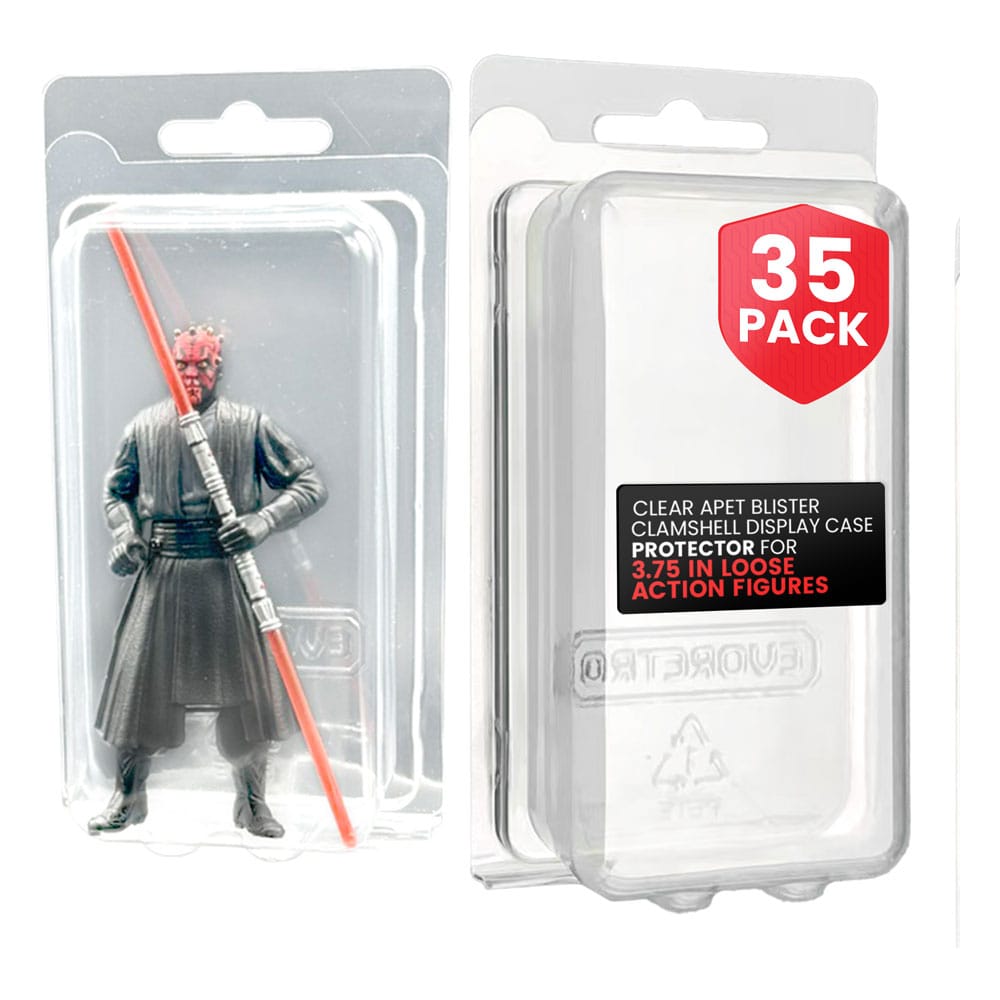 Clamshell PET Gehäuse 35er-Pack für Actionfiguren XL