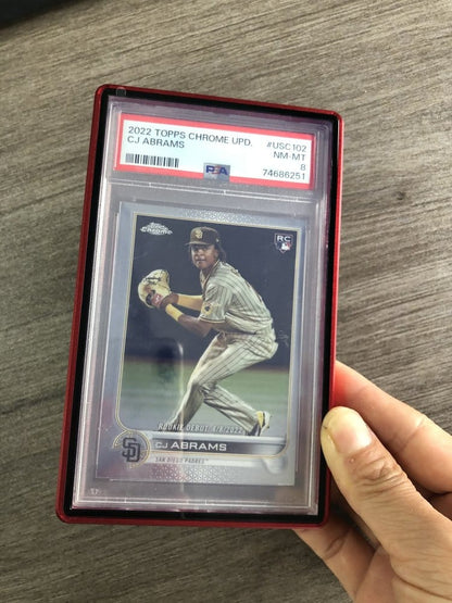 Slab-Schutzhüllen für PSA Graded Cards Rot