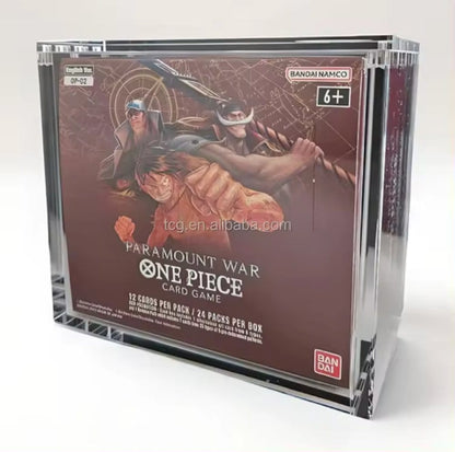 Evoretro Acryl Display Case für Bandai One Piece TCG größere Booster Box (OP-02)