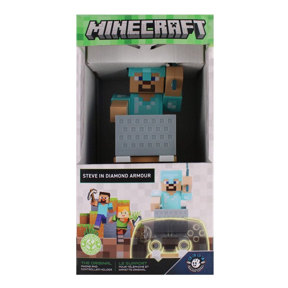 Minecraft Cable Guys Lade-Halter Steve in Diamond Armour 22cm