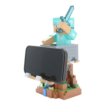 Minecraft Cable Guys Lade-Halter Steve in Diamond Armour 22cm
