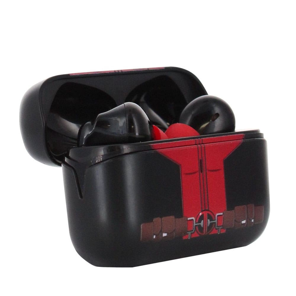 Marvel Holdems Mini-Halter & Kabellose Kopfhörer Deadpool mit TWS Buds 10 cm