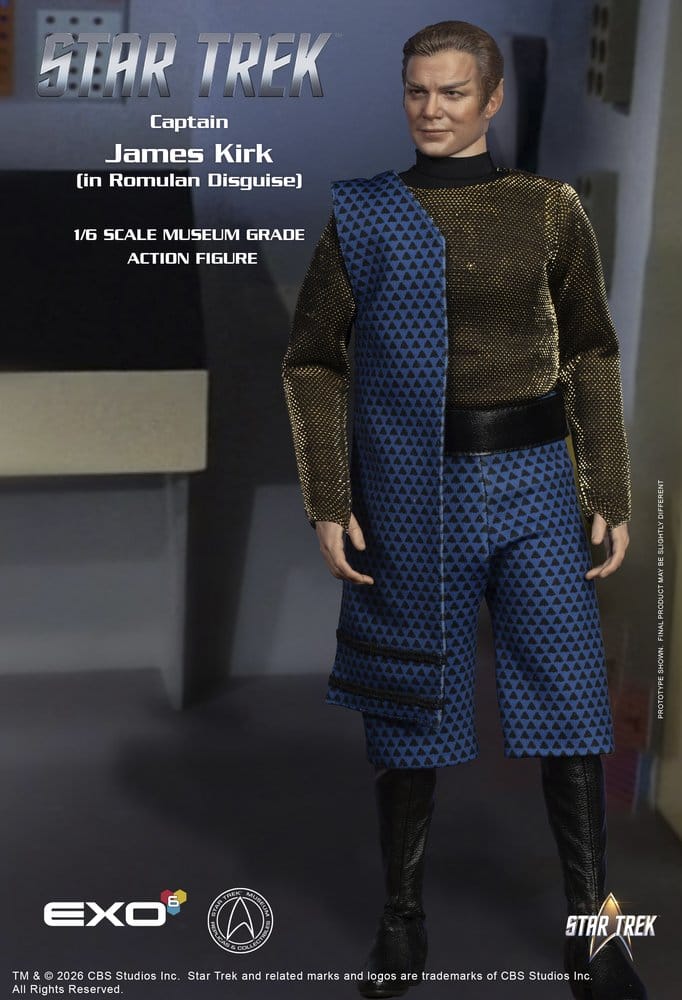 Raumschiff Enterprise Actionfigur 1/6 Captain James T. Kirk (Romulan Disguise) 29 cm