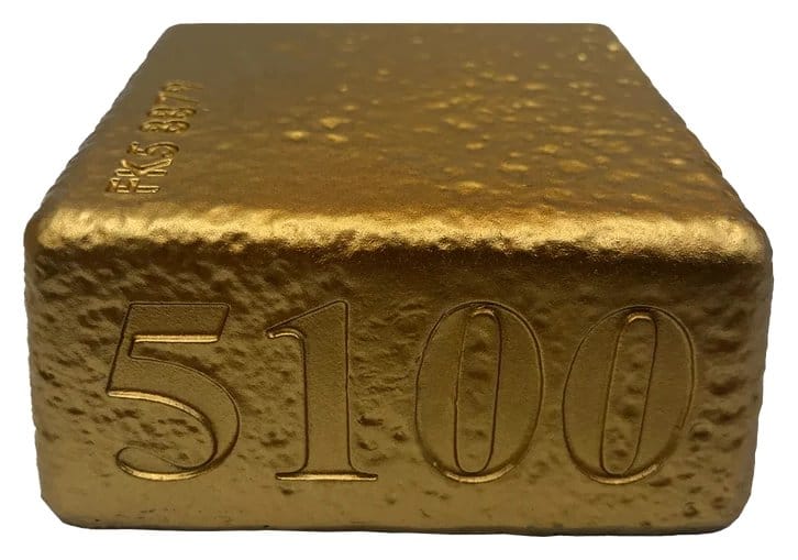 James Bond Prop Replik 1/1 Goldfinger Fort Knox Bullion Bar 25 cm Limited Edition