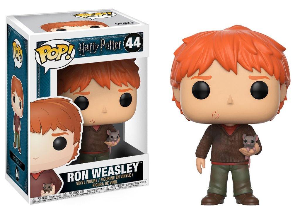 Harry Potter POP! Movies Vinyl Figur Ron Weasley with Scabbers 9 cm