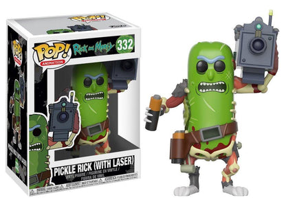 Rick and Morty POP! Animation Vinyl Figur Pickle Rick with Laser 9 cm