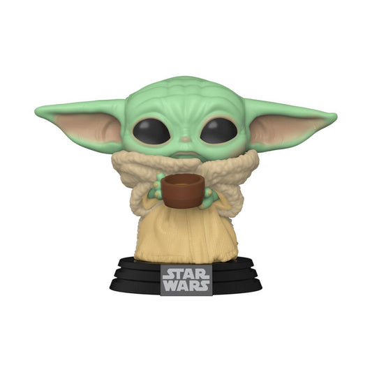The Mandalorian POP! Star Wars Vinyl Figur The Child w/ Cup 9 cm
