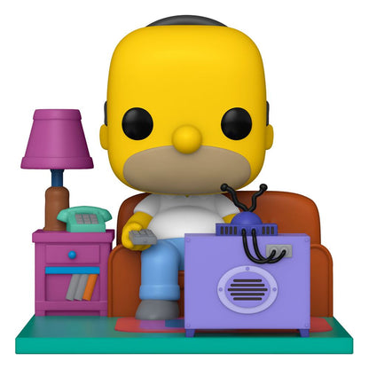 Simpsons POP! Deluxe Vinyl Figur Homer Watching TV 18 cm