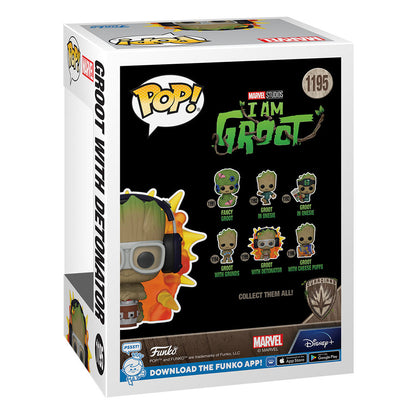 Ich bin Groot POP! Vinyl Figur Groot w/ detonator 9 cm