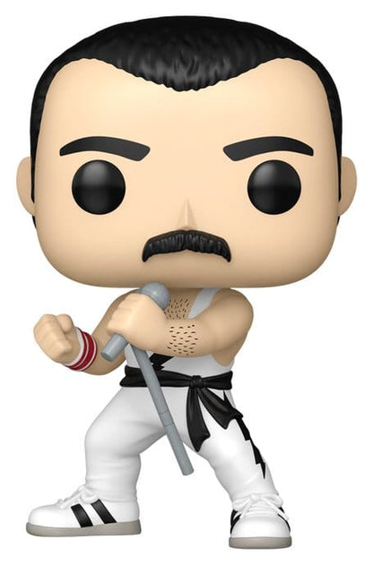 Queen POP! Rocks Vinyl Figur Freddie Mercury (white singlet) 9 cm