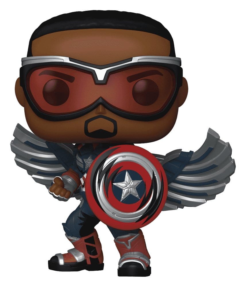 Marvel POP! Comics Vinyl Figur Captain America (Sam Wilson) (Comic Deco) Exclusive 9 cm