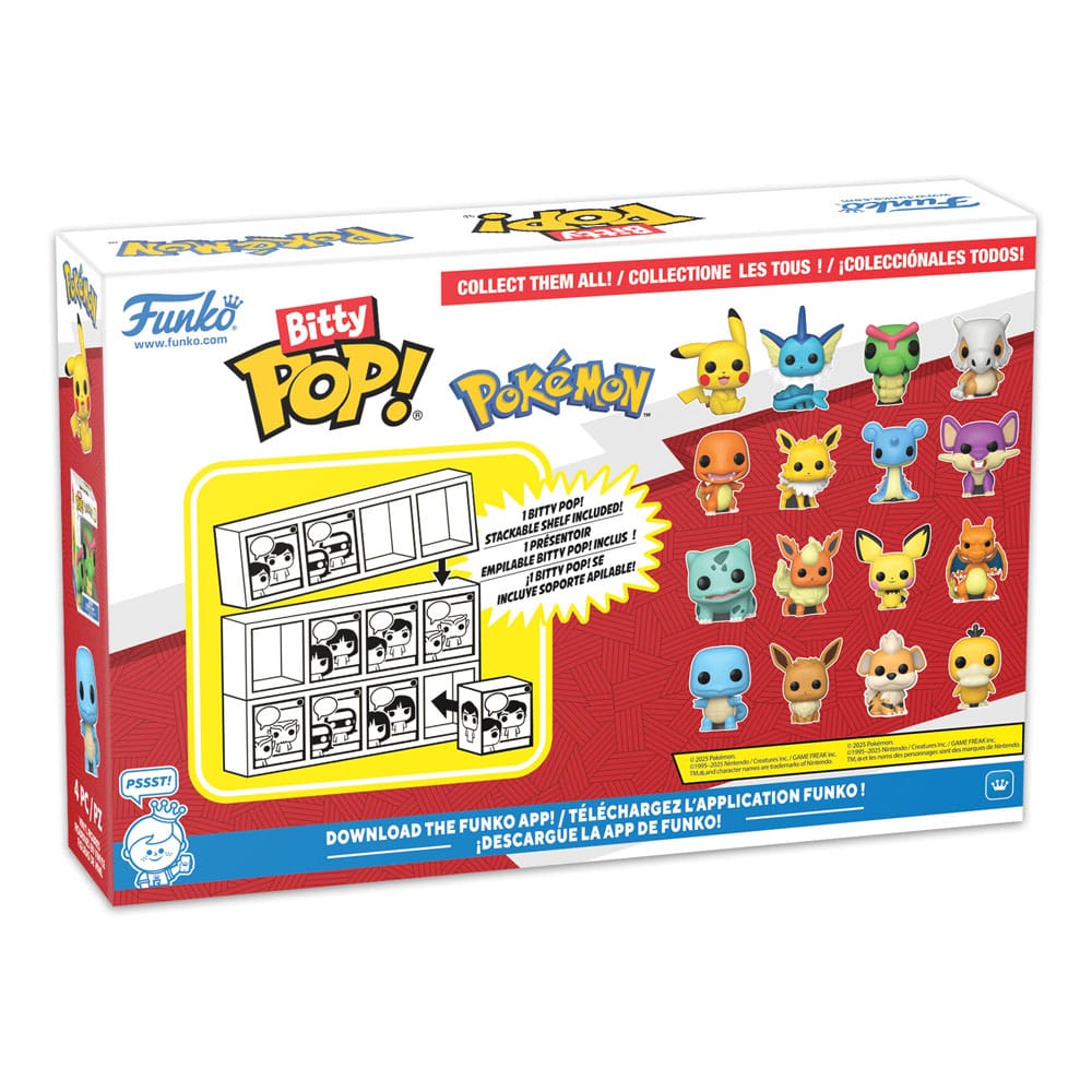 Pokémon Bitty POP! Vinyl Figuren 4er-Pack Series 1 2 cm