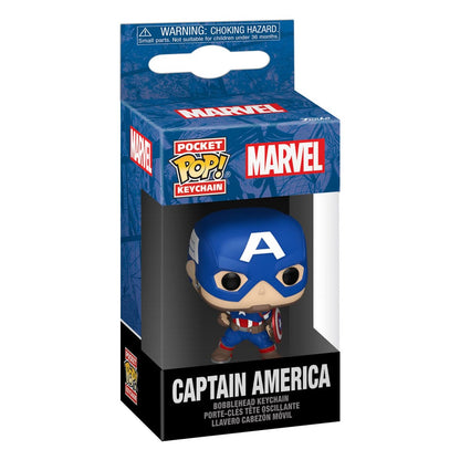 Marvel POP! Vinyl Schlüsselanhänger 4 cm New Classics - Captain America Display (12)