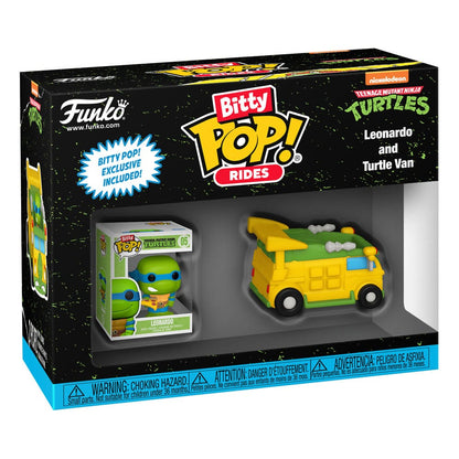 Teenage Mutant Ninja Turtles POP! Rides Vinyl Figur Leonardo w/Van 2,5 cm