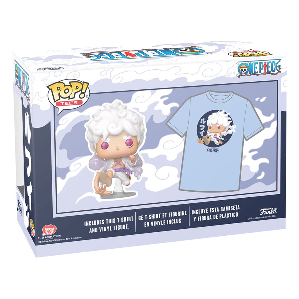 One Piece POP! & Tee Vinyl Figur & T-Shirt Set Luffy Fifth Gear Größe M