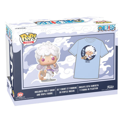 One Piece POP! & Tee Vinyl Figur & T-Shirt Set Luffy Fifth Gear Größe XL