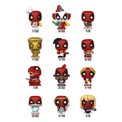 Deadpool POP! Vinyl Figuren Display (32) PDQ 2,5 cm