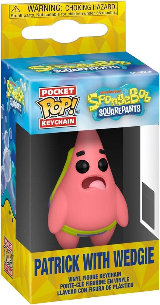 SpongeBob Schwammkopf POP! Vinyl Schlüsselanhänger 4 cm Patrick w/Wedgie Assortment (12)