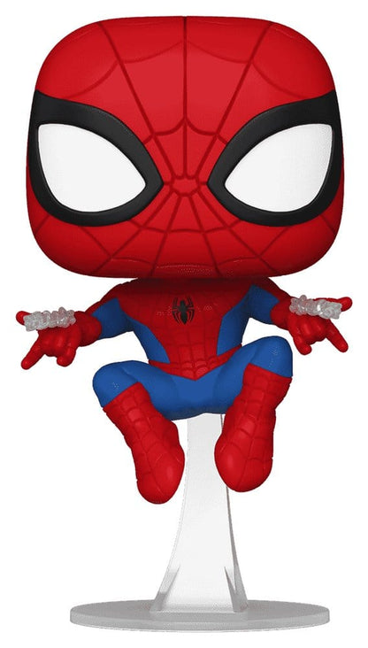 Marvel POP! Comics Vinyl Figur Web Spider-Man (Swinging) Exclusive 9 cm