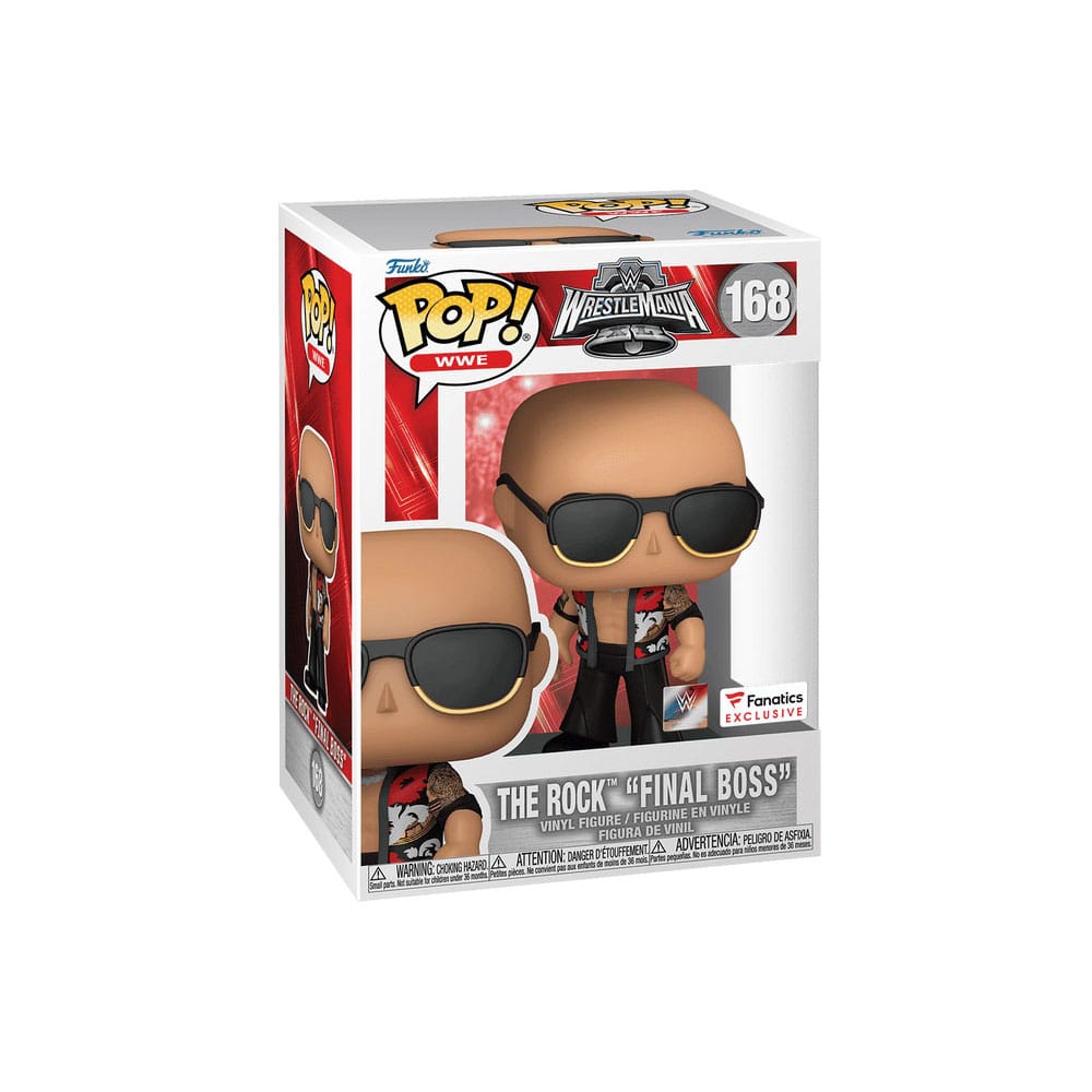 WWE POP! Vinyl Figur The Rock- Final Boss (WrestleMania 40) 9 cm