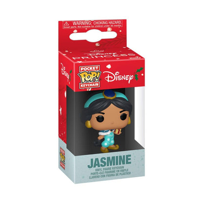 Disney Princess POP! Vinyl Schlüsselanhänger 4 cm Holiday Jasmine Display (12)