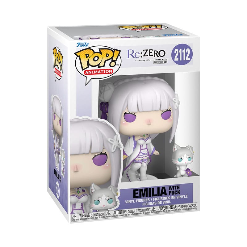 Re:Zero POP!&Buddy Animation Vinyl Figuren Emilia w/Puck 9 cm