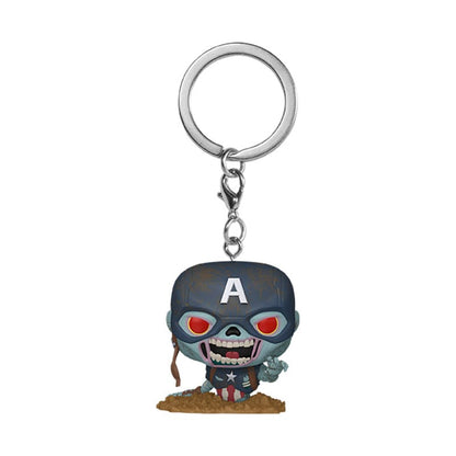 Marvel Zombies POP! Vinyl Schlüsselanhänger 4 cm Captain America Display (12)