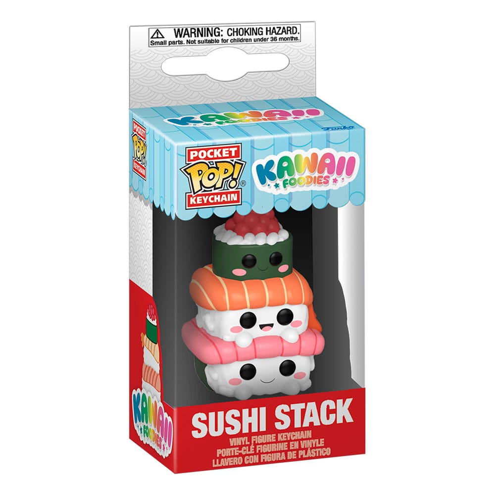 Kawaii Foodies Pocket POP! Vinyl Schlüsselanhänger 4 cm Sushi Stack Display (12)