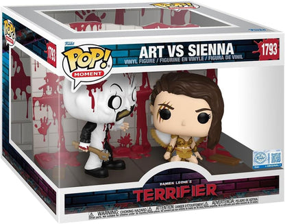 Terrifier 2 POP Moments Vinyl Figuren Art vs Sienna 9 cm