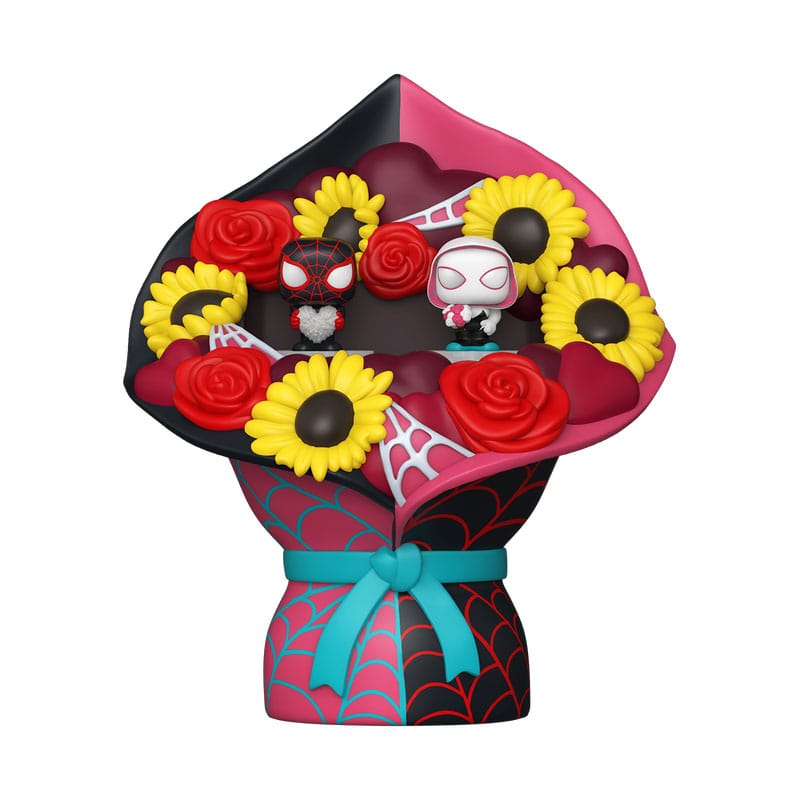 Marvel Bitty POP! Bouquet Vinyl Figuren Miles Morales & Ghost Spider (Valentine) 4 cm