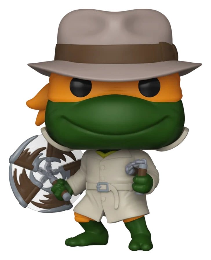 Teenage Mutant Ninja Turtles Pop! Television Vinyl Figur Michelangelo in Trenchcoat Exclusive 9 cm