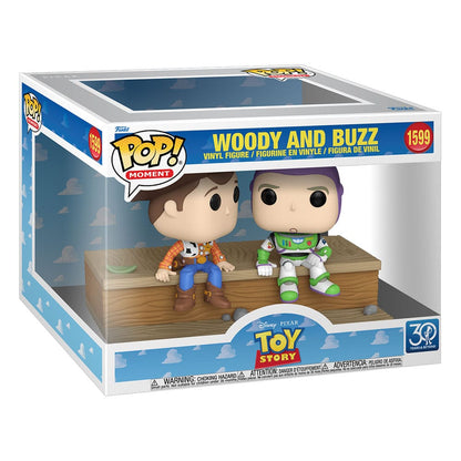 Toy Story POP Moment Vinyl Figuren Woody and Buzz (30th Anniversary) 9 cm