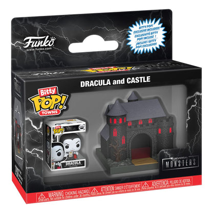 Universal Monsters Bitty POP! Towns Vinyl Figur Dracula with Castle