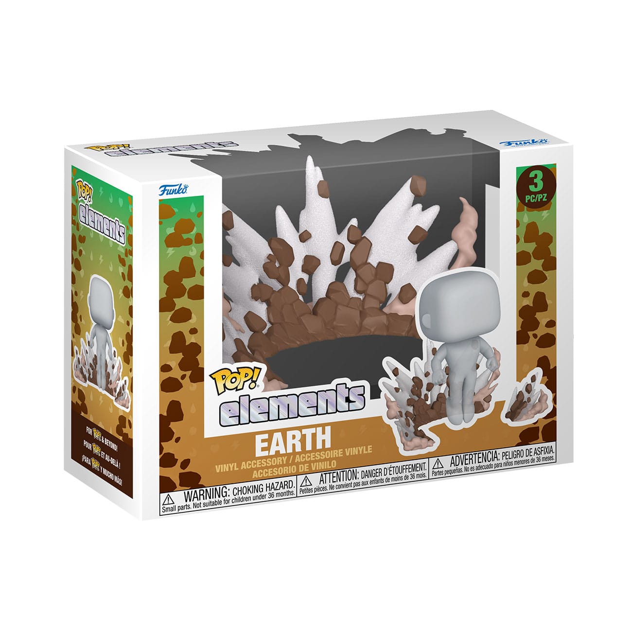 Earth POP! Elements Vinyl Figur Dirt/Rock 5 cm