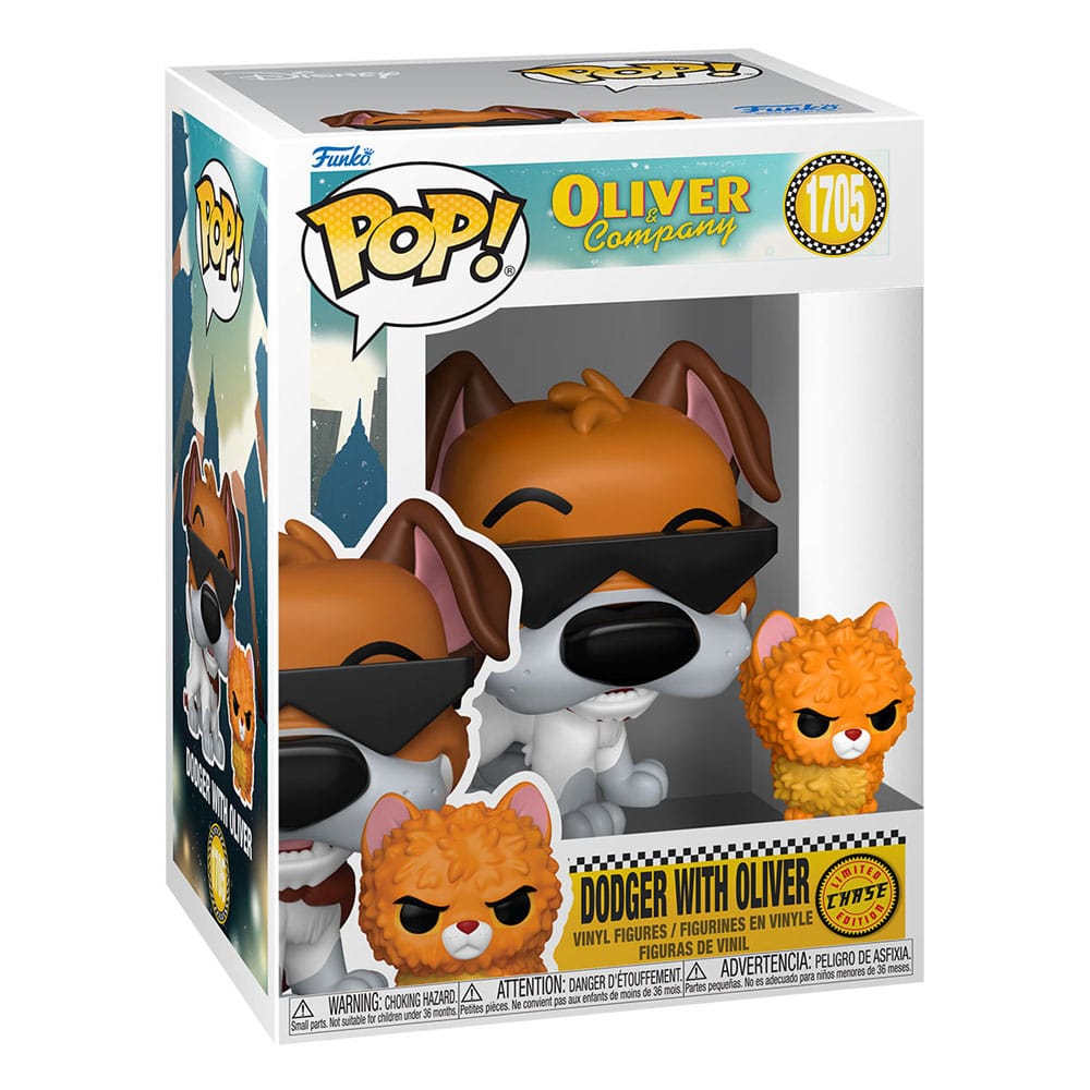 Oliver & Co. POP!&Buddy Movies Vinyl Figuren Dodger w/Oliver w/Chase 9 cm Sortiment (6)