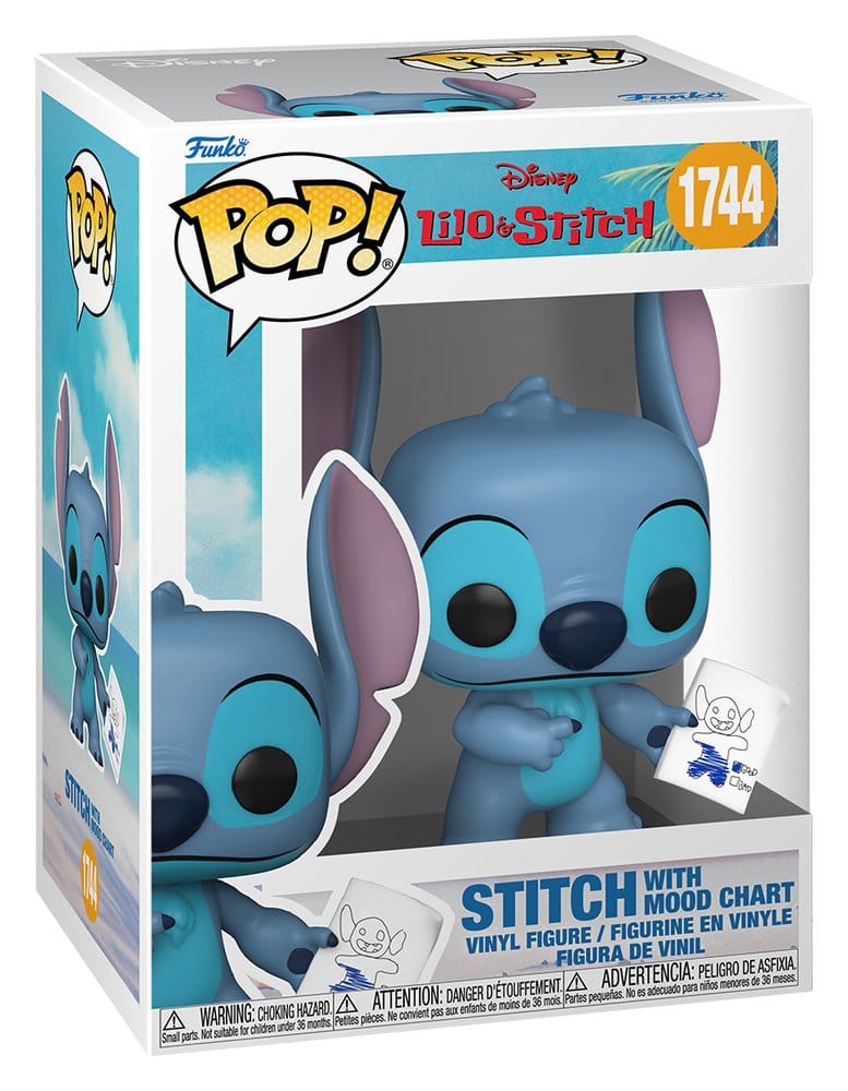 Lilo & Stitch POP! Vinyl Figur Stitch with Mood Chart w/Chase 9 cm Sortiment (6)