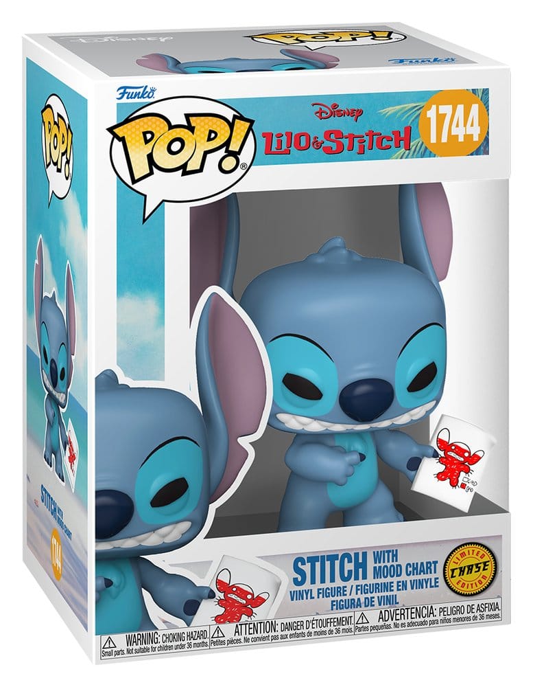 Lilo & Stitch POP! Vinyl Figur Stitch with Mood Chart w/Chase 9 cm Sortiment (6)