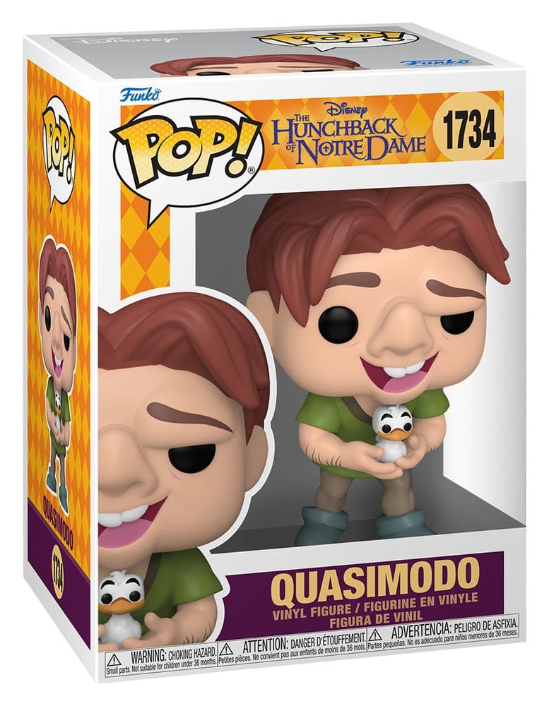 Der Glöckner von Notre Dame POP! Vinyl Figur Quasimodo with Bird 9 cm