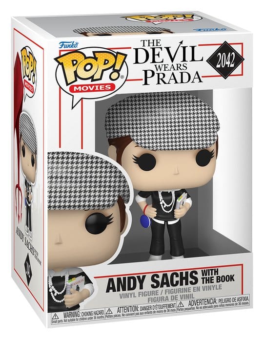 Der Teufel trägt Prada POP! Movies Vinyl Figur Andy Sachs? withThe Book 9 cm