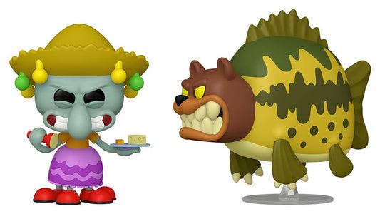 SpongeBob Schwammkopf POP! Animation Vinyl Figur Squidward & Sea Bear 9 cm